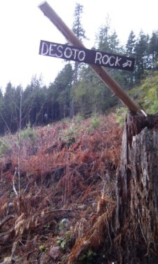 Sign at Desoto Rock