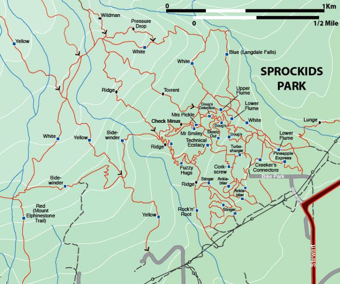 Sprockids Trail Map