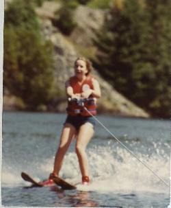 Me waterskiing in 1979